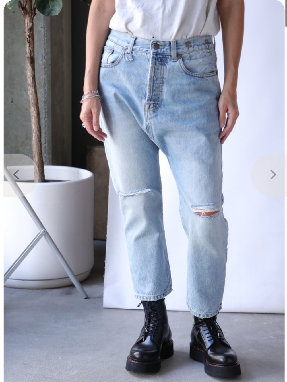 R13 Tailored Drop Jeans